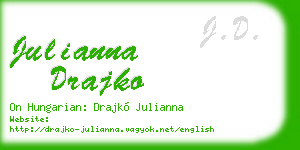 julianna drajko business card